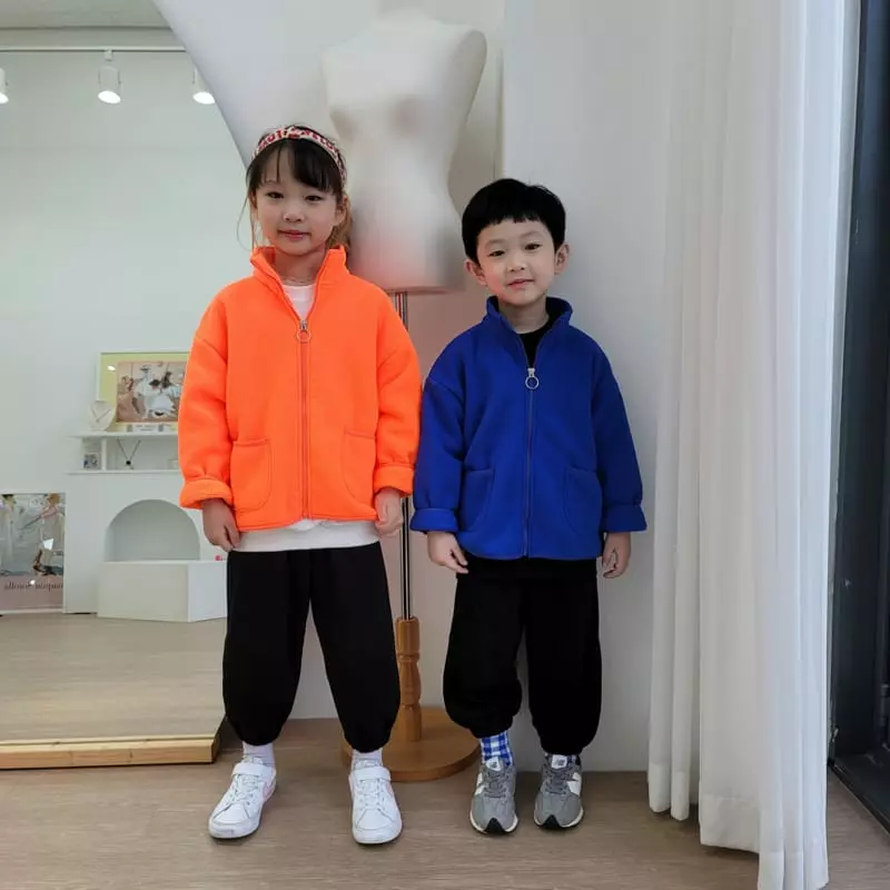 Heart Baby - Korean Children Fashion - #minifashionista - Fleece Zip-up Jacket - 2