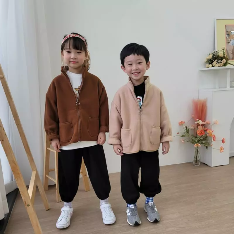 Heart Baby - Korean Children Fashion - #prettylittlegirls - Fleece Zip-up Jacket - 4