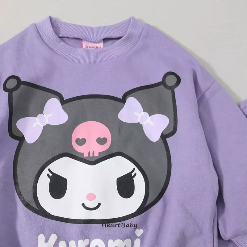 Heart Baby - Korean Children Fashion - #toddlerclothing - Sanrio Shorts Top Bottom Set - 2