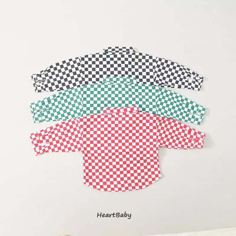 Heart Baby - Korean Children Fashion - #toddlerclothing - Check Washing Shirt