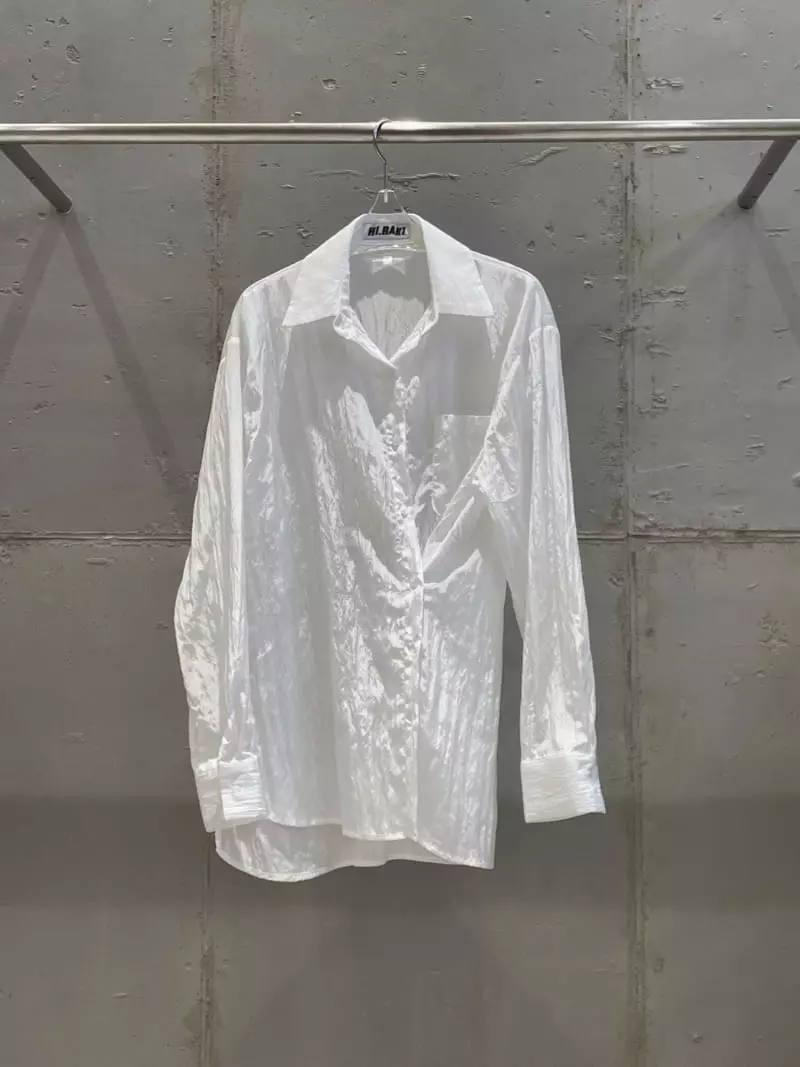 Hi Raki - Korean Women Fashion - #momslook - Shine Shirt