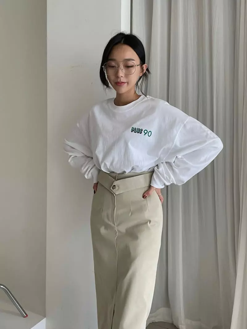 Hi Raki - Korean Women Fashion - #momslook - Belted Skirt