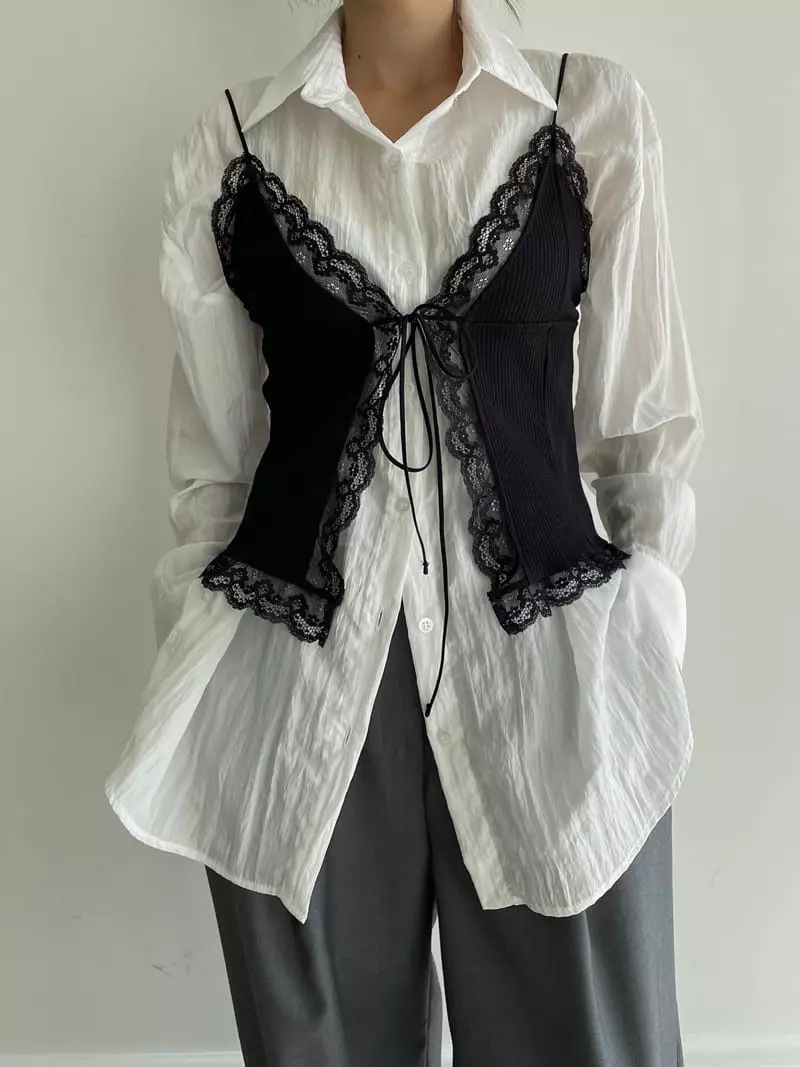 Hi Raki - Korean Women Fashion - #momslook - Lace Set - 3