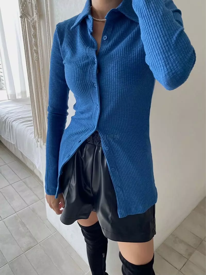 Hi Raki - Korean Women Fashion - #momslook - Rib Cardigan