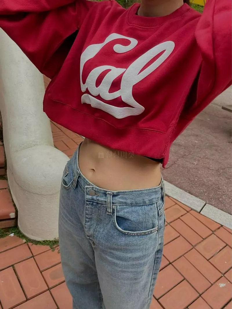Hi Raki - Korean Women Fashion - #momslook - Cal Sweatshirt - 2
