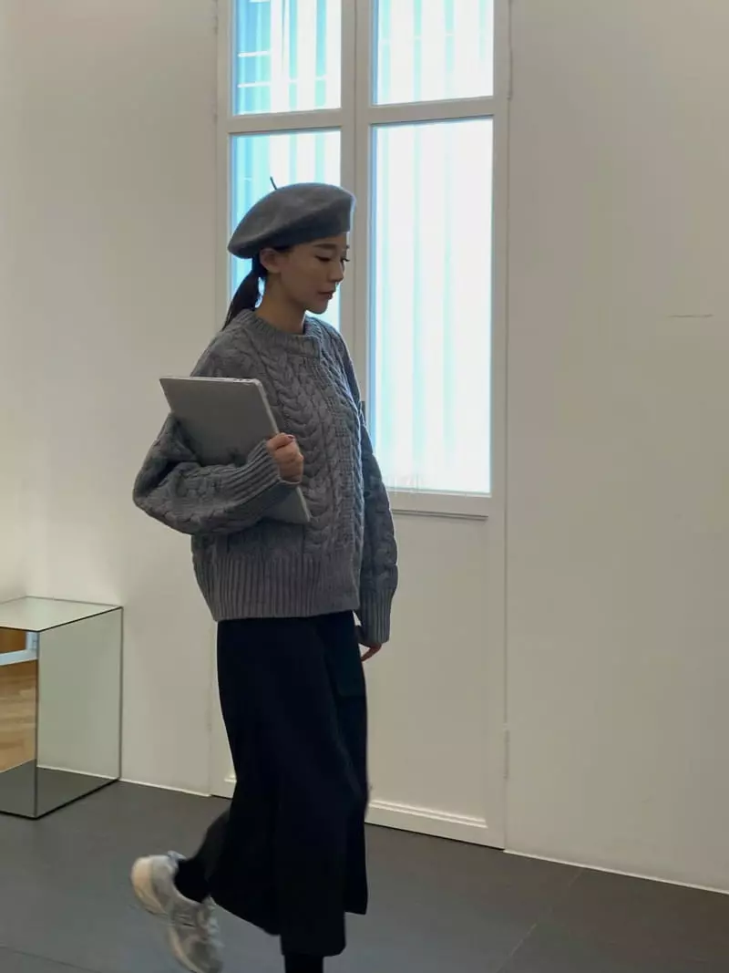 Hi Raki - Korean Women Fashion - #momslook - Popo Twist Cardigan - 7