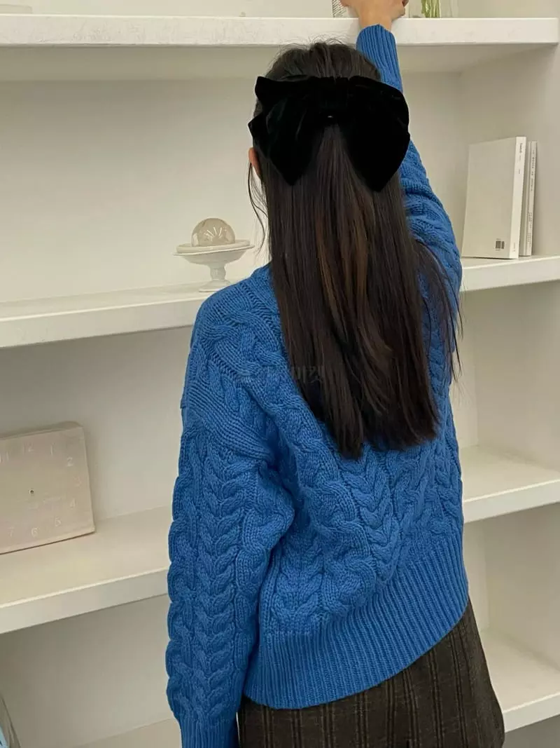 Hi Raki - Korean Women Fashion - #restrostyle - Popo Twist Cardigan - 2