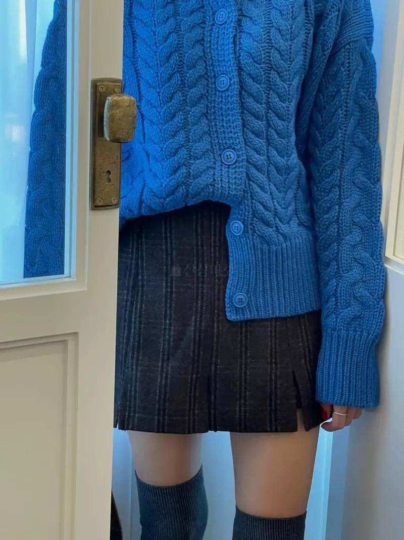 Hi Raki - Korean Women Fashion - #romanticstyle - Check Skirt Pants - 6