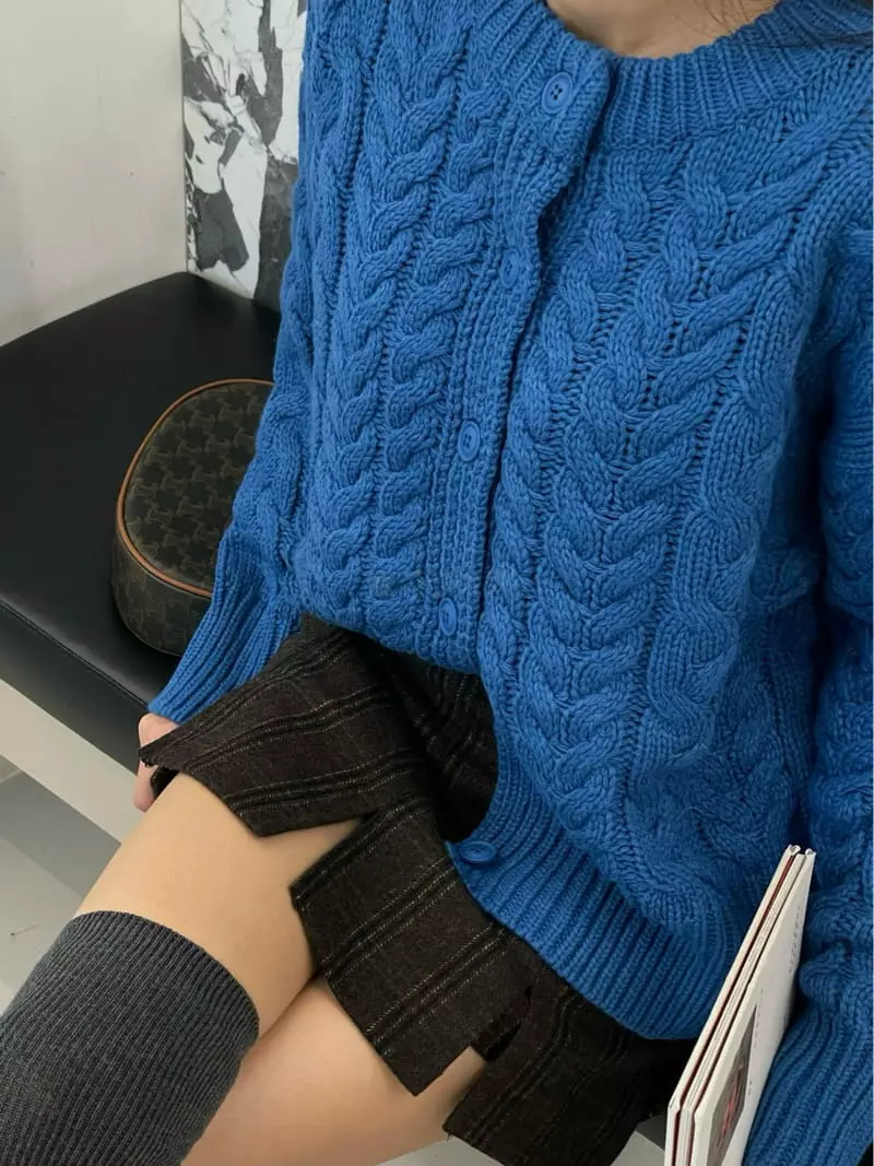 Hi Raki - Korean Women Fashion - #romanticstyle - Popo Twist Cardigan - 3