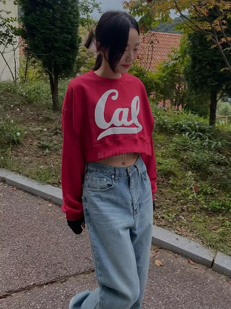 Hi Raki - Korean Women Fashion - #womensfashion - Cal Sweatshirt