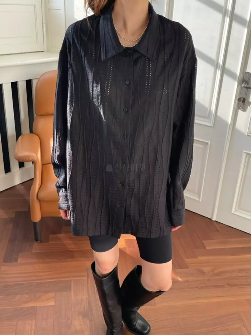 Hoper - Korean Women Fashion - #womensfashion - Lace Shirt - 4