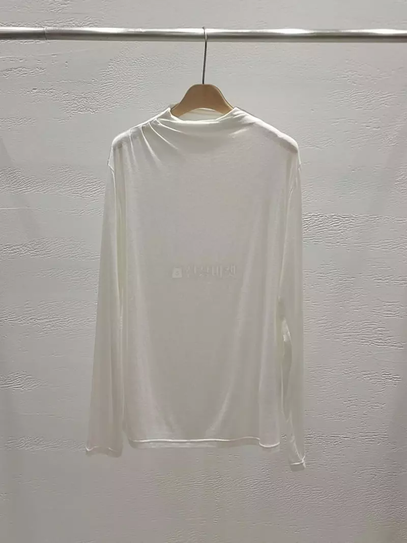 Hoper - Korean Women Fashion - #momslook - Neck Tug Modal Tee - 2
