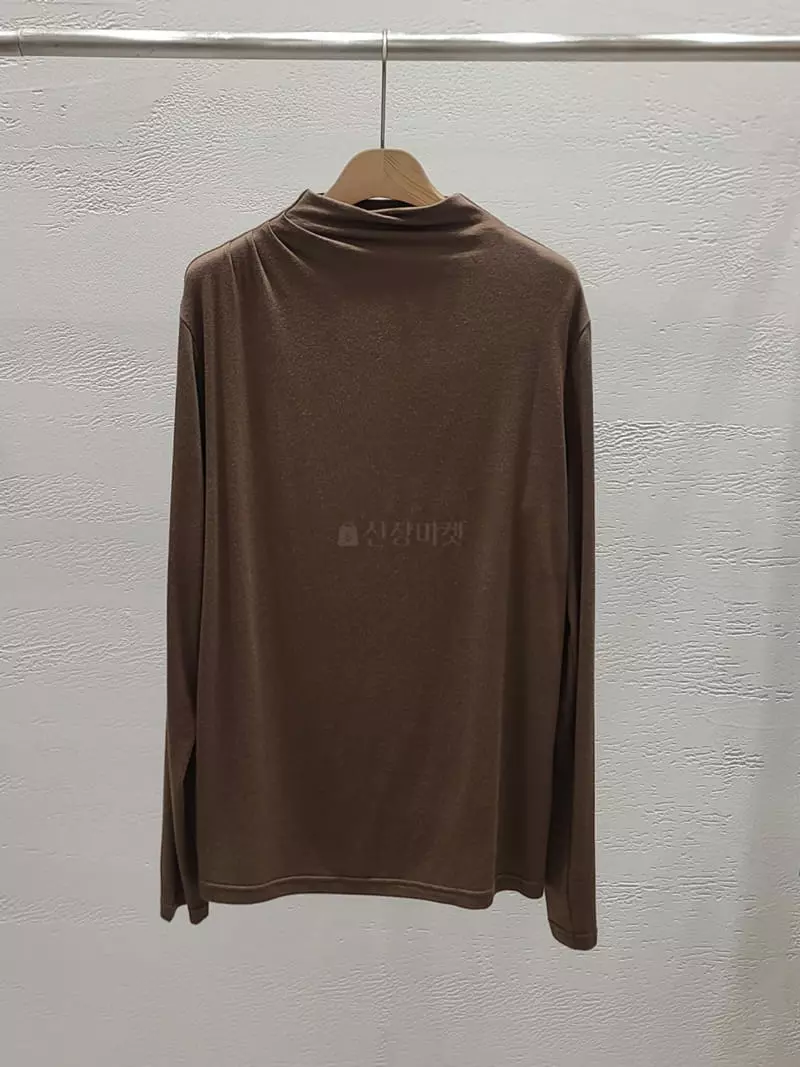 Hoper - Korean Women Fashion - #womensfashion - Neck Tug Modal Tee - 4