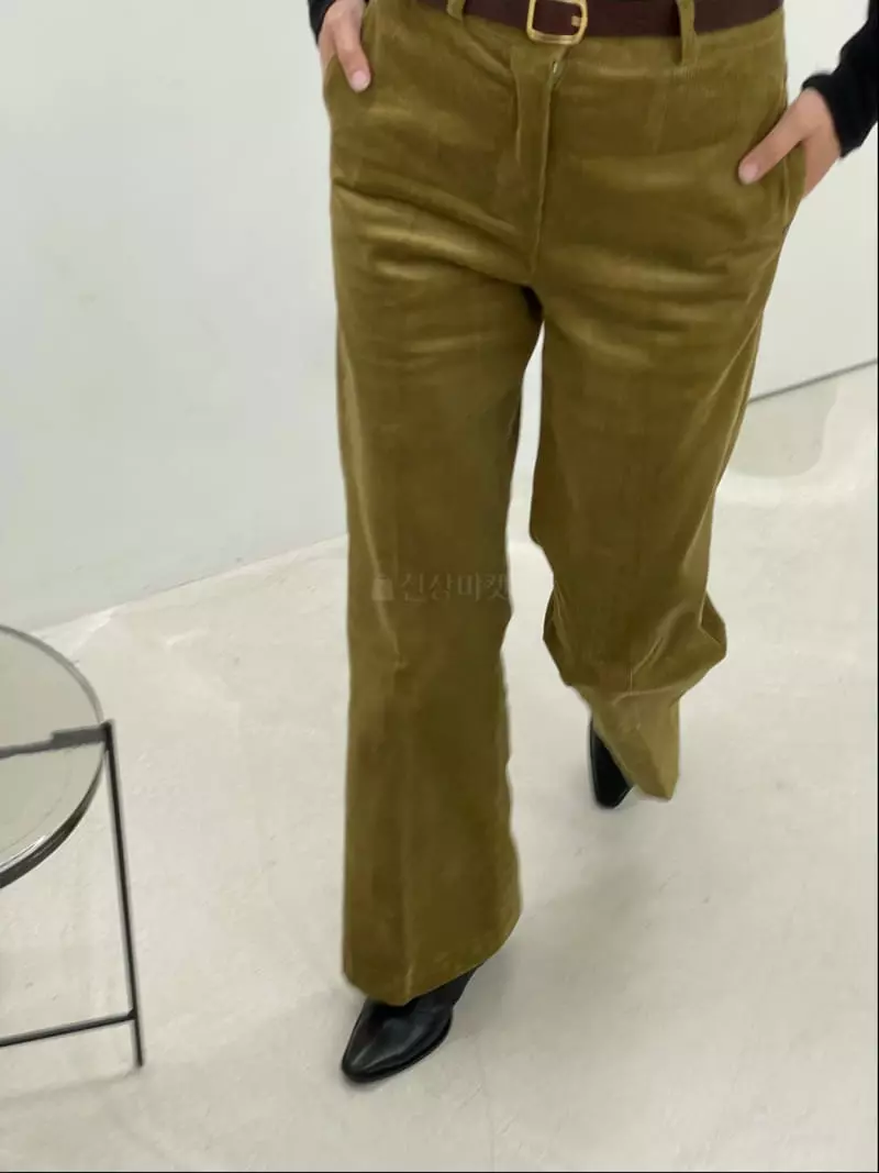 Hoper - Korean Women Fashion - #womensfashion - Rib Span Pants - 4