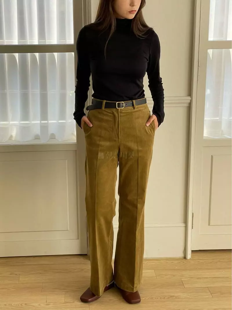 Hoper - Korean Women Fashion - #momslook - Rib Span Pants - 6