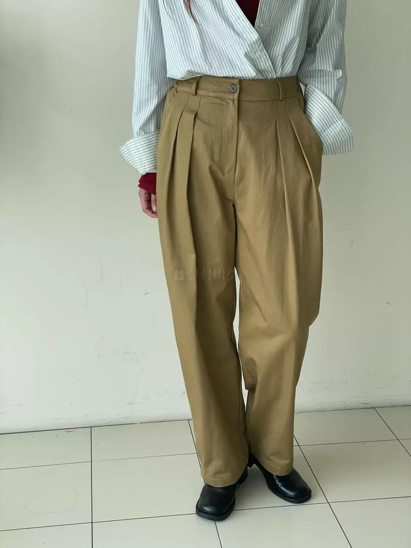 Hoper - Korean Women Fashion - #momslook - Two Tuck Pants - 6