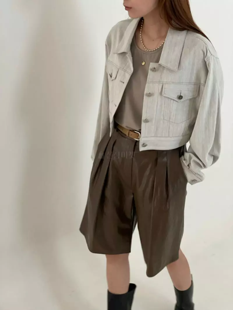 Hoper - Korean Women Fashion - #momslook - Crop Jacket