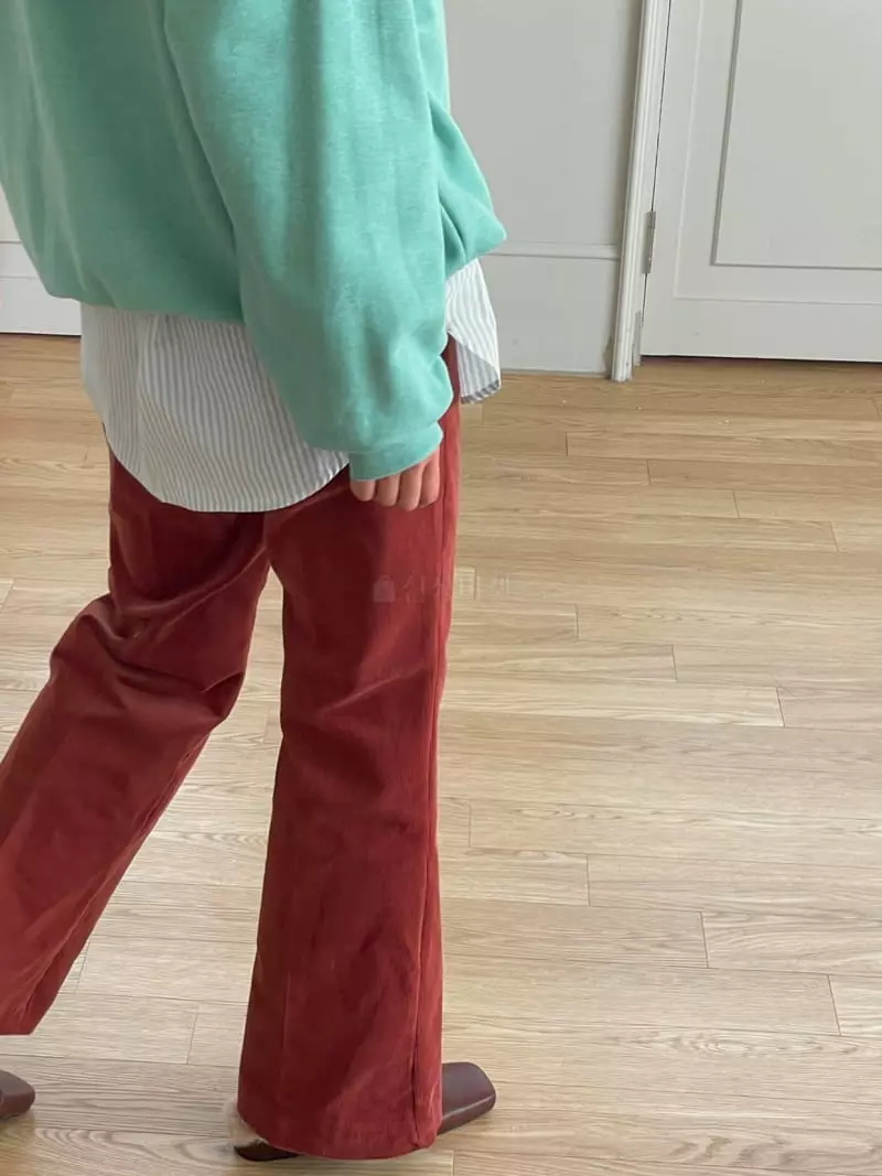 Hoper - Korean Women Fashion - #momslook - Collar Sweatshirt - 2