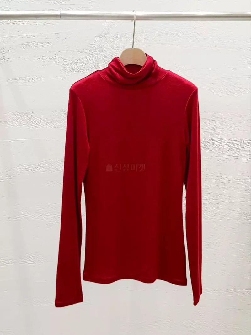 Hoper - Korean Women Fashion - #momslook - Turtleneck Tee