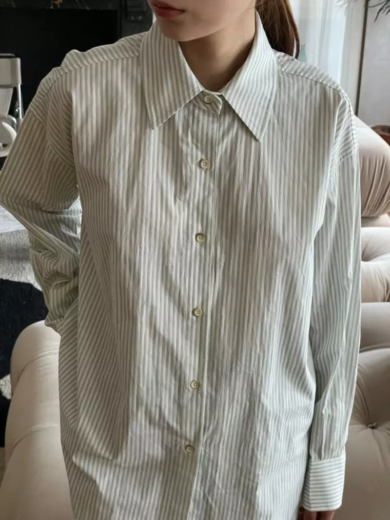 Hoper - Korean Women Fashion - #momslook - Stripes Over Shit - 5