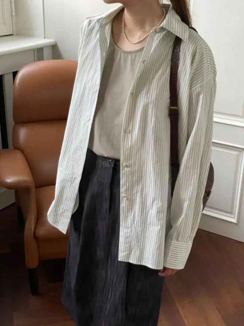 Hoper - Korean Women Fashion - #momslook - Stripes Over Shit - 7
