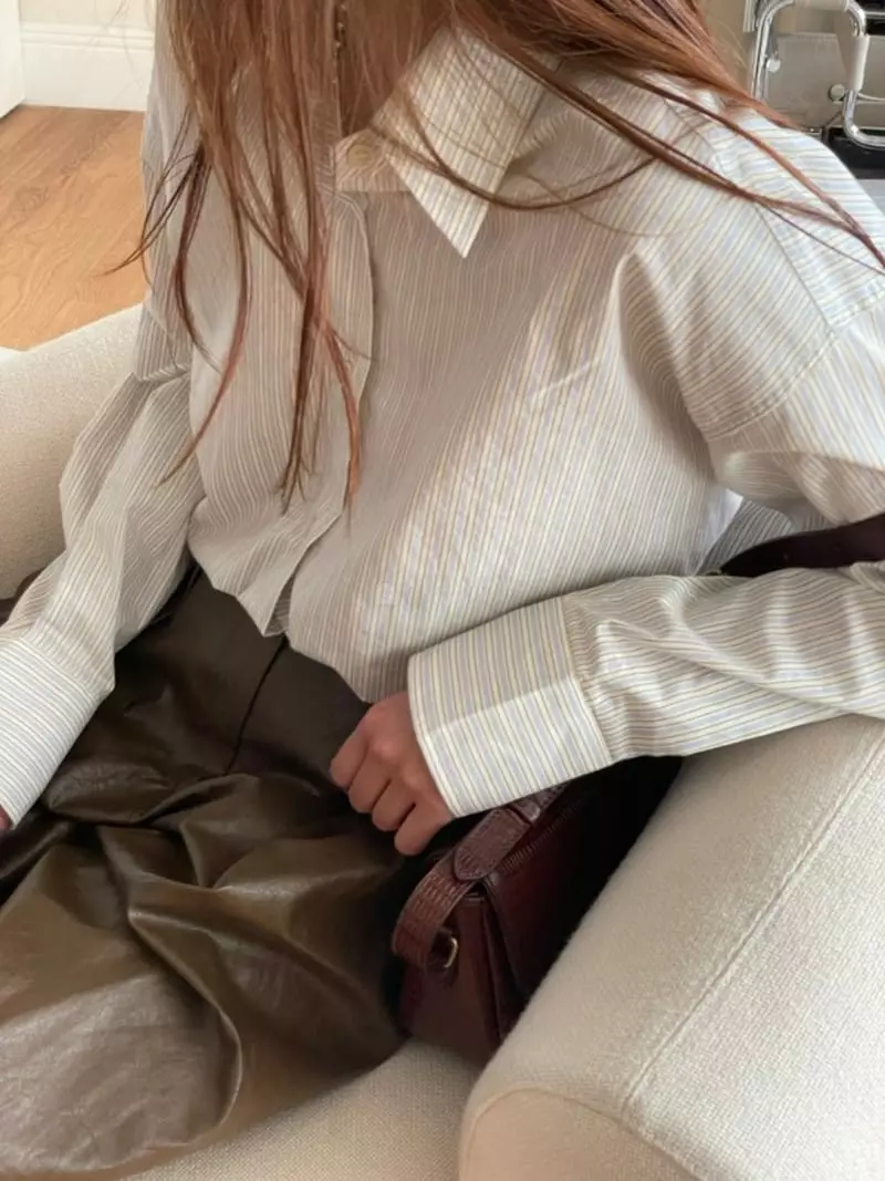 Hoper - Korean Women Fashion - #restrostyle - Autumn Shirt - 2