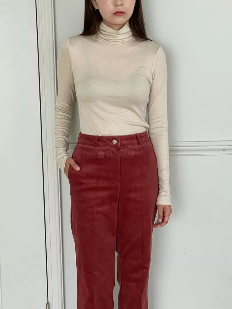 Hoper - Korean Women Fashion - #shopsmall - Turtleneck Tee - 8