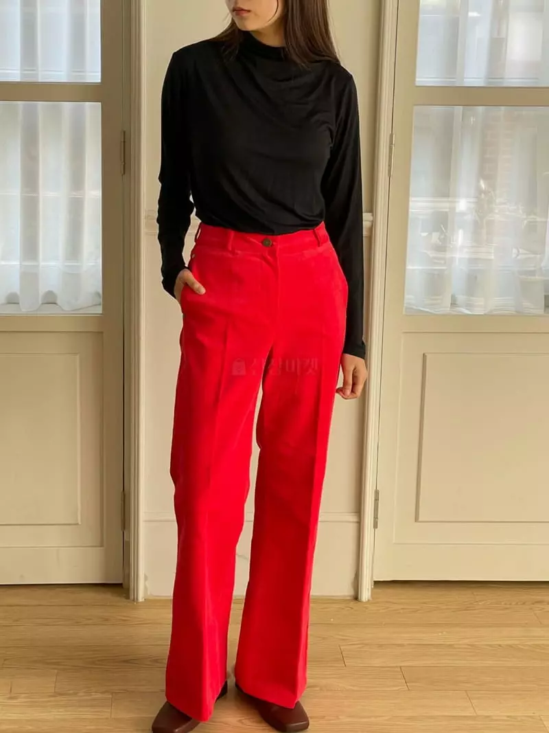 Hoper - Korean Women Fashion - #thelittlethings - Bootscut Pants - 2