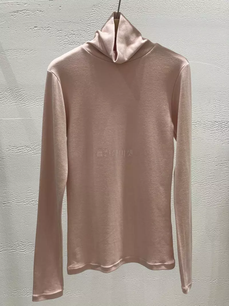 Hoper - Korean Women Fashion - #vintagekidsstyle - Turtleneck Tee - 2