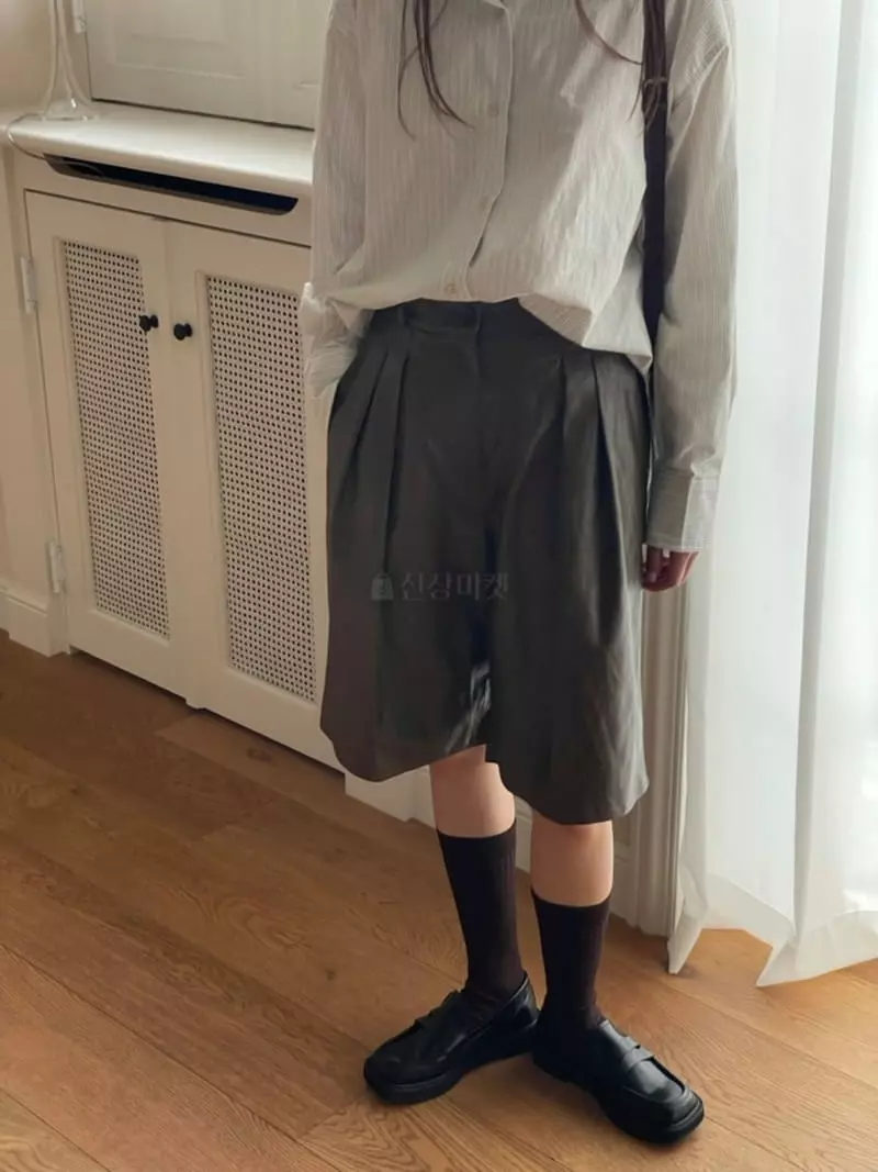 Hoper - Korean Women Fashion - #womensfashion - Leather Pants Set Up - 5