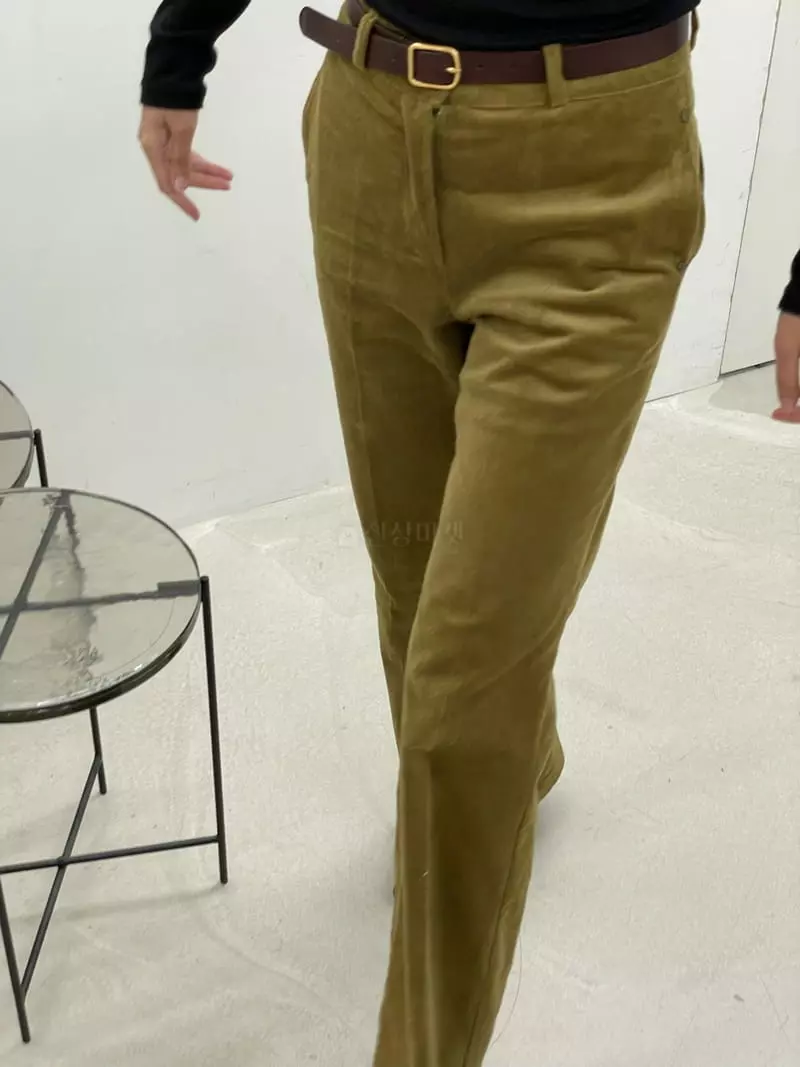 Hoper - Korean Women Fashion - #womensfashion - Rib Span Pants - 3