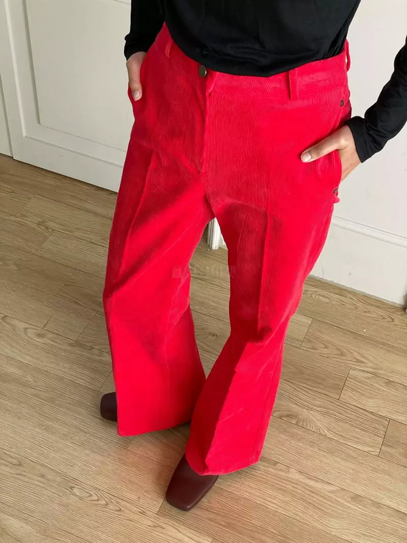 Hoper - Korean Women Fashion - #womensfashion - Rib Span Pants - 7