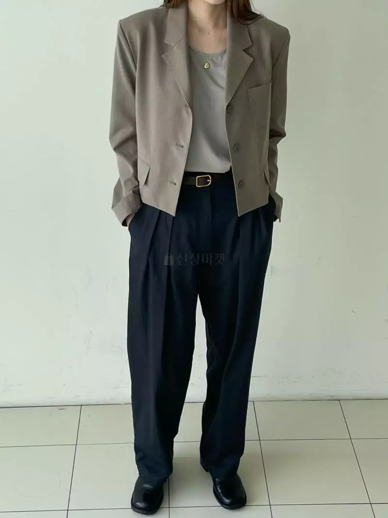 Hoper - Korean Women Fashion - #womensfashion - Two Tuck Pants - 3