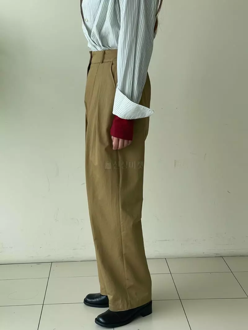Hoper - Korean Women Fashion - #womensfashion - Two Tuck Pants - 7