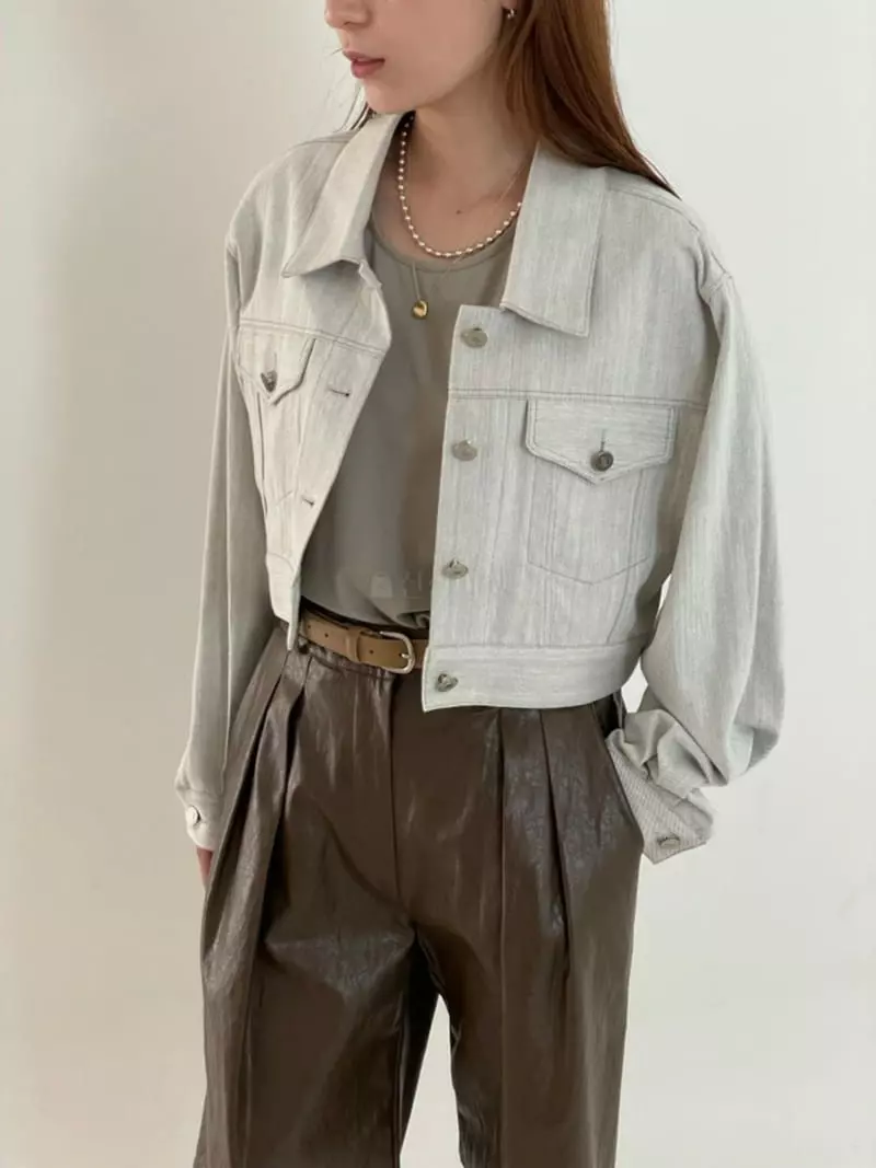 Hoper - Korean Women Fashion - #womensfashion - Crop Jacket - 2