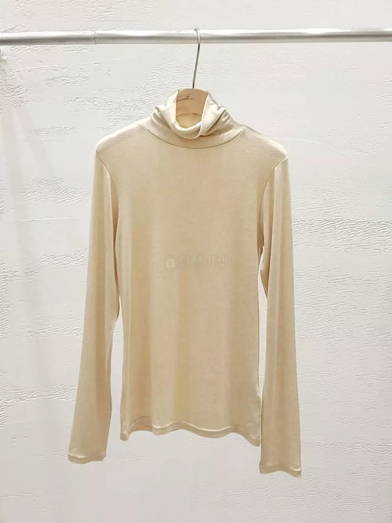 Hoper - Korean Women Fashion - #womensfashion - Turtleneck Tee - 2