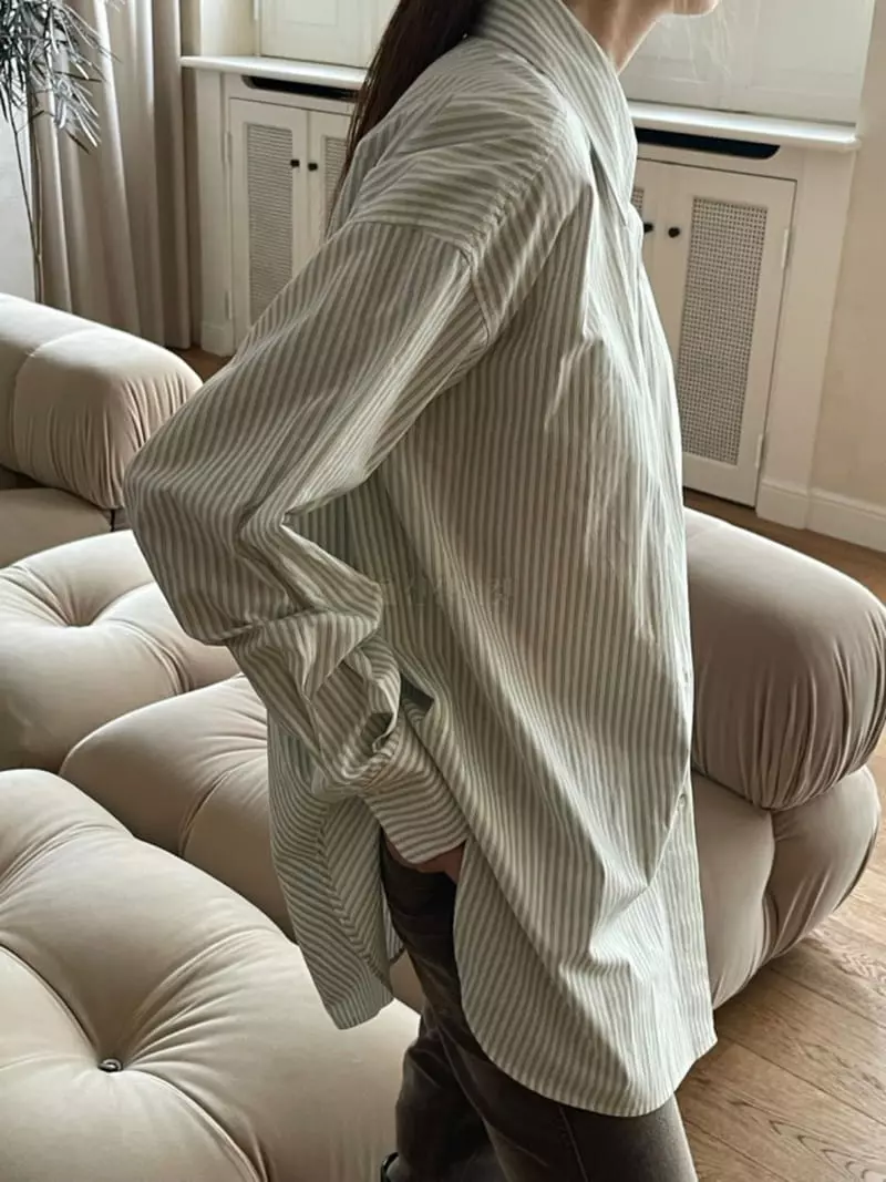 Hoper - Korean Women Fashion - #womensfashion - Stripes Over Shit - 6