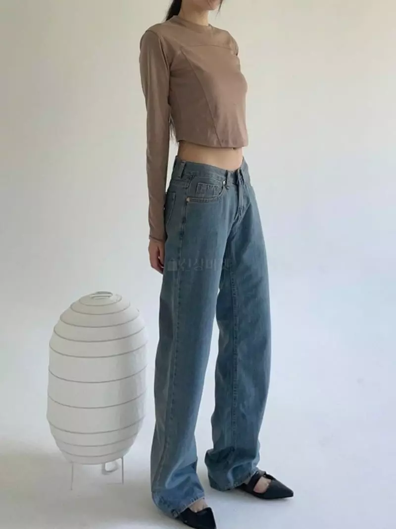 Howl - Korean Women Fashion - #momslook - Short Stitch Long Sleeve Tee - 9