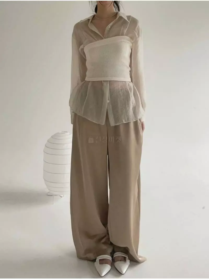 Howl - Korean Women Fashion - #momslook - Shatin Pants