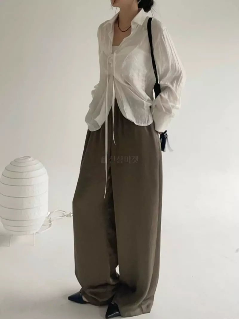 Howl - Korean Women Fashion - #momslook - Shatin Pants - 5
