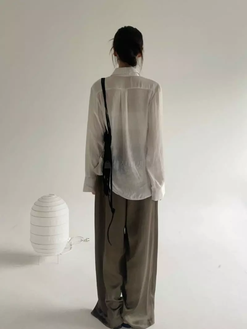 Howl - Korean Women Fashion - #momslook - Shatin Pants - 6