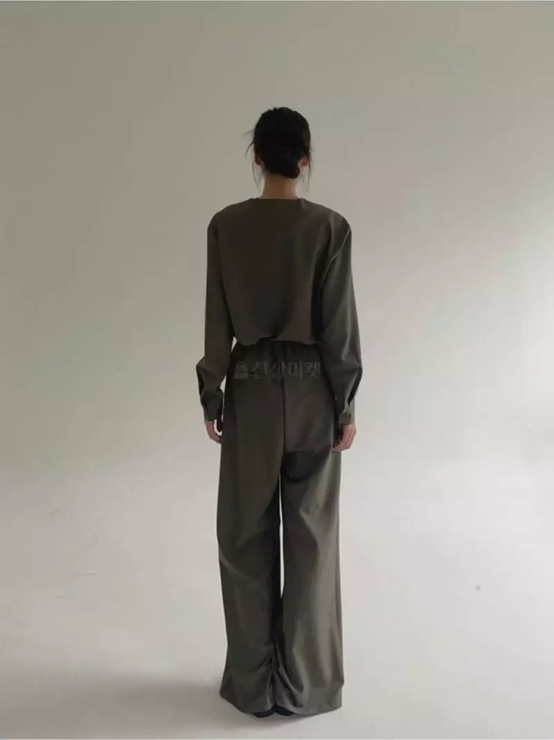 Howl - Korean Women Fashion - #momslook - Moa Banding Slacks - 2