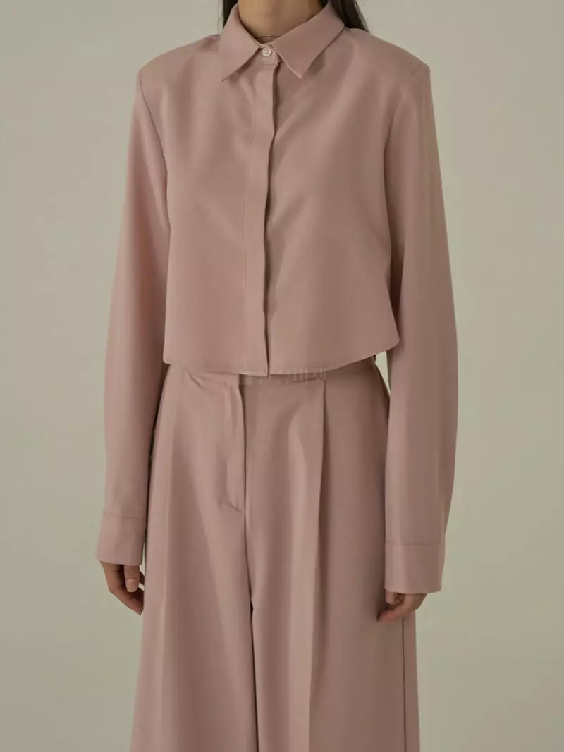 Howl - Korean Women Fashion - #pursuepretty - Mona Crop Blouse - 6