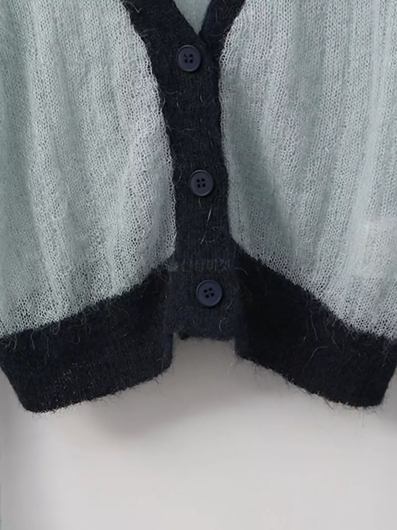 Ifuhouse - Korean Women Fashion - #momslook - Mohair Color Cardigan - 12