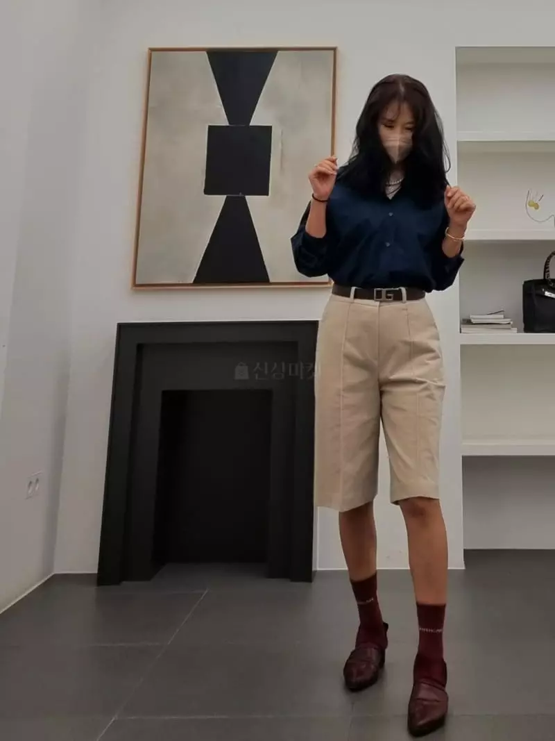 Ifuhouse - Korean Women Fashion - #momslook - Lay Stitch Shirt - 3