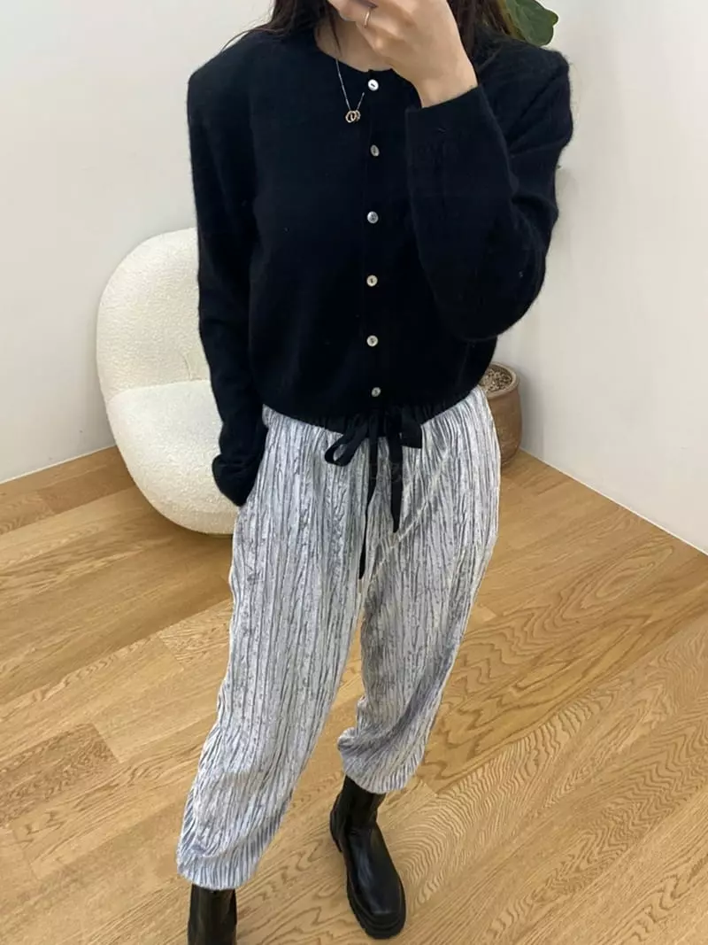 Ifuhouse - Korean Women Fashion - #momslook - Lacoon Pad Cardigan - 7