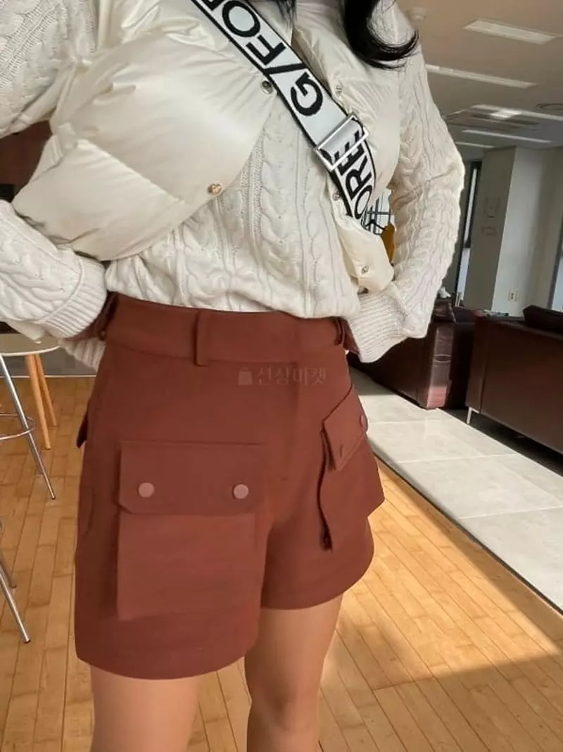 Ifuhouse - Korean Women Fashion - #momslook - Pocket Shorts