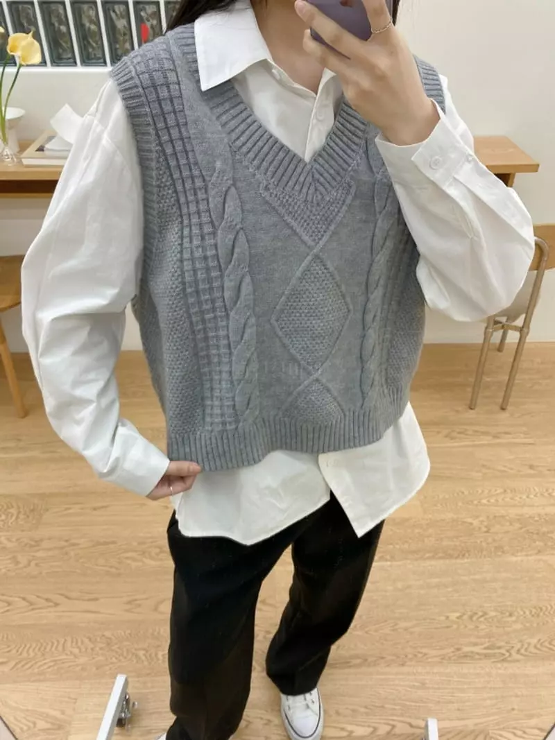 Ifuhouse - Korean Women Fashion - #pursuepretty - Cu Vest - 2