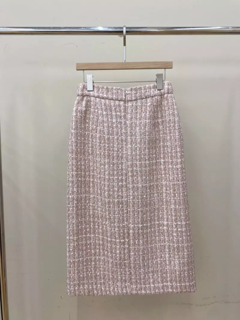 Ifuhouse - Korean Women Fashion - #romanticstyle - Twid Button Skirt - 6
