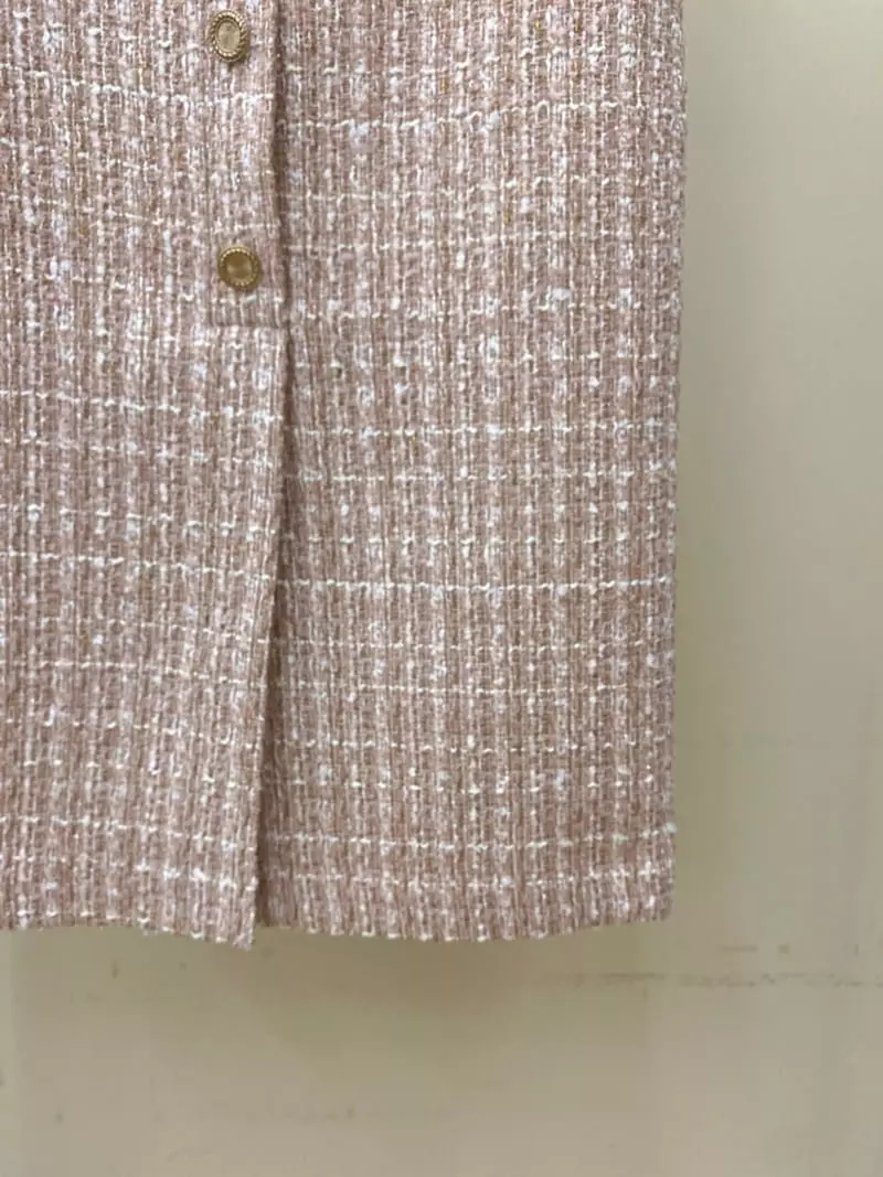 Ifuhouse - Korean Women Fashion - #thatsdarling - Twid Button Skirt - 8